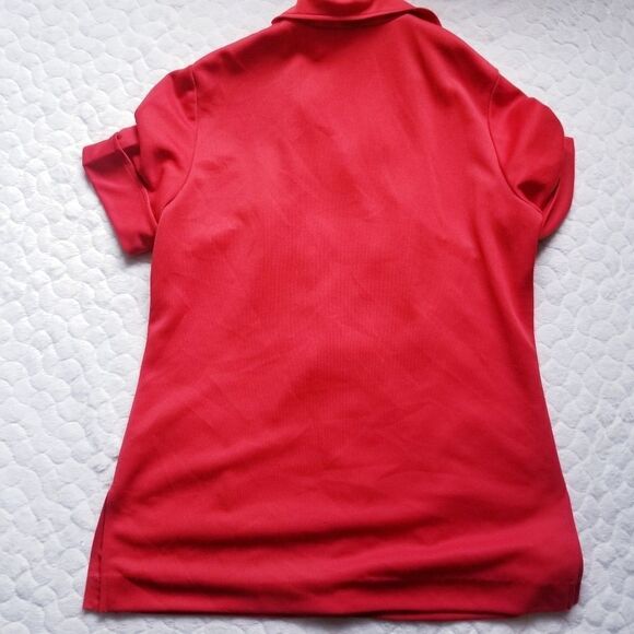 Vintage 70s button down shirt blouse red pockets - Picture 8 of 8